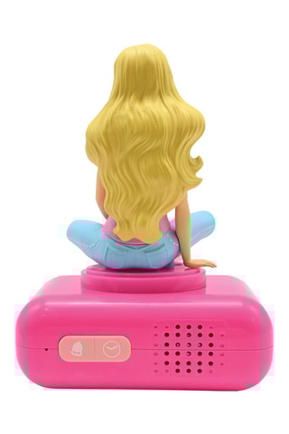 Despertador digital com luz de presença. Barbie em 3D, e efeitos sonoros - A partir dos 3 anos