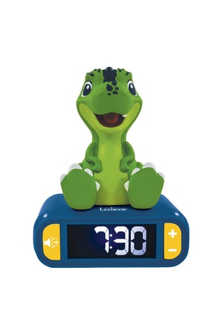 Despertador digital com luz de presença Dinossauro em 3D A partir de 6 anos
