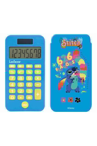 Calculadora de bolso com tampa de proteção Stitch Lilo e Stitch Disney - A partir dos 3 anos