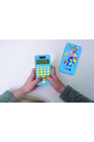 Calculadora de bolso com tampa de proteção Stitch Lilo e Stitch Disney - A partir dos 3 anos