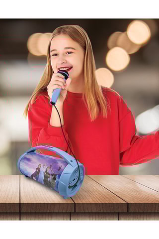 Coluna portátil com micro Frozen Disney - A partir dos 6 anos