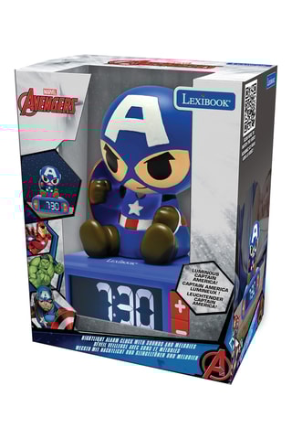 Despertador luz de presença Capitão America Os Vingadores Marvel - A partir dos 6 anos