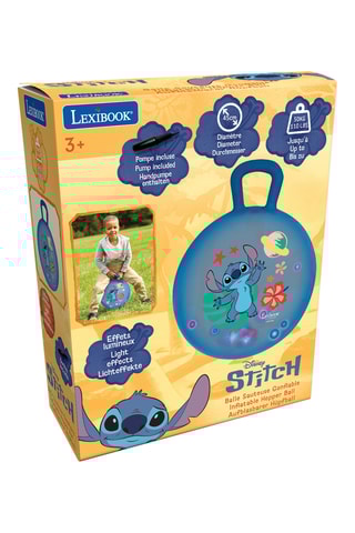 Bola saltitante insuflável eletrónica Stitch Lilo e Stitch Disney - A partir de 3 anos - Até 30 kg