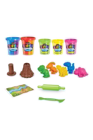 Coffret de plasticina fluorescente Dinossauros - A partir dos 3 anos