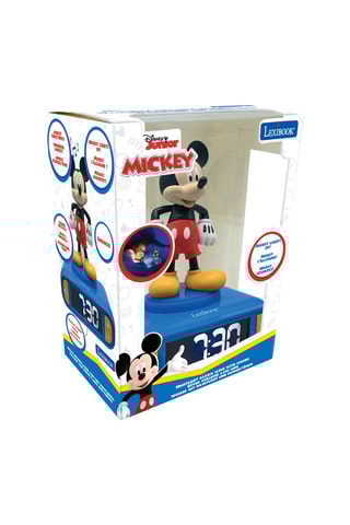 Despertador digital com luz de presença Mickey Disney em 3D e efeitos sonoros - A partir dos 4 anos
