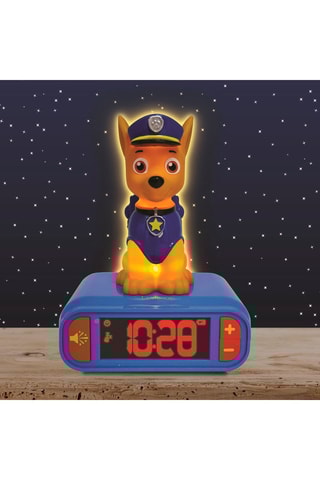 Despertador com luz de presença 3D Patrulha Pata - A partir dos 3 anos