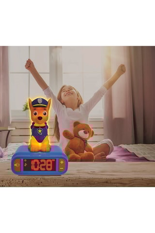 Despertador com luz de presença 3D Patrulha Pata - A partir dos 3 anos