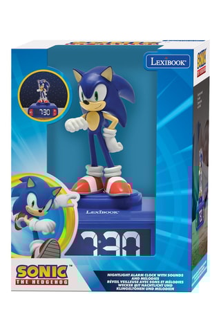 Despertador digital com luz de presença Sonic - A partir dos 6 anos