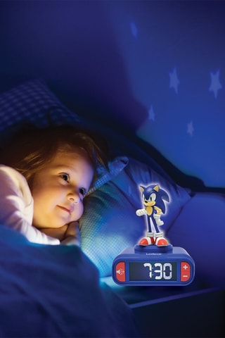 Despertador digital com luz de presença Sonic - A partir dos 6 anos
