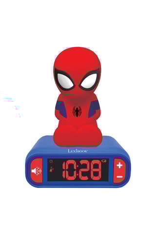 Rádio despertador luz de presença Homem-Aranha Os Vingadores Marvel - A partir dos 3 anos