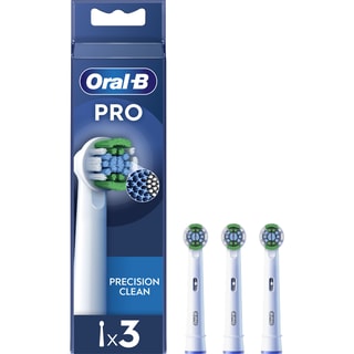 Lot de 3 brossettes de rechange - Precision Clean - Blanc