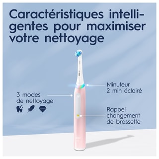 Brosse à dent électrique connectée - iO 3S - Rose