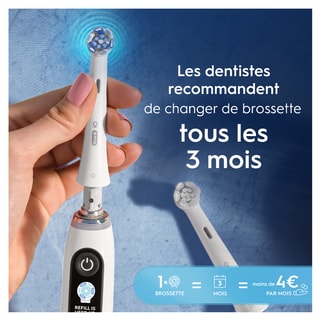 Lot de 6 brossettes de rechange - Ultimate Clean - Blanc