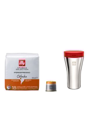 6 paquets de capsules Iperespresso Colombie et Mug de voyage offert