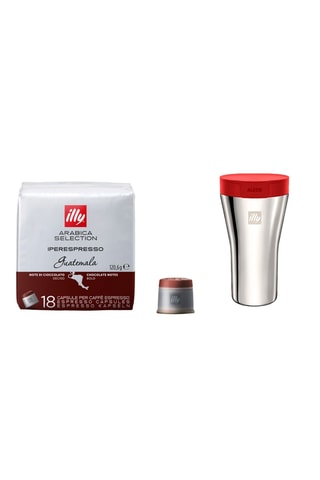6 paquets de capsules Iperespresso Guatemala et Mug de voyage offert