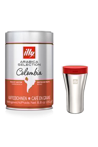 6 boîtes de café en grains Arabica Selection Colombia 250 g et Mug de voyage offert