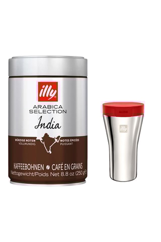6 boîtes de café en grains Sélection Inde 250 g et Mug de voyage offert