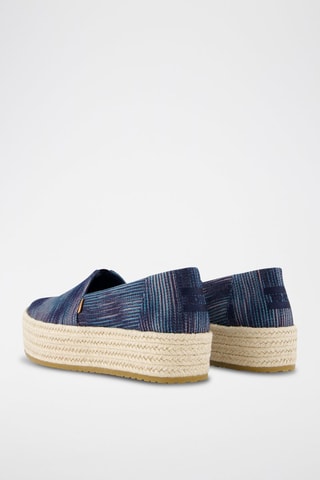Espadrilles plateformes Valencia - Bleu marine