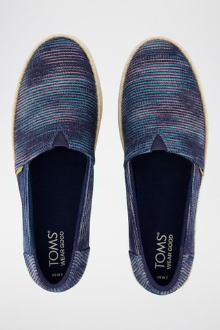 Espadrilles plateformes Valencia - Bleu marine