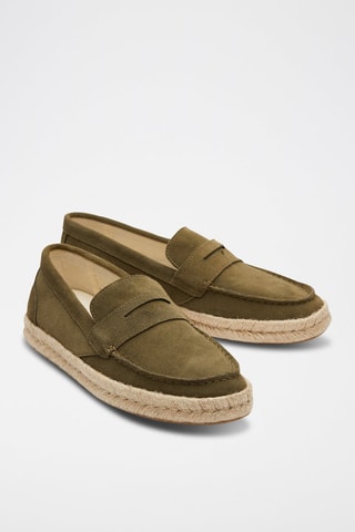 Espadrilles en cuir Stanford Rope 2.0 - Vert Olive