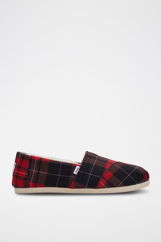 Espadrilles fourrées Alpargata Classic - Rouge et noir