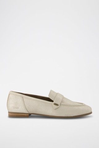 Mocassins en cuir Lynette - Gris clair