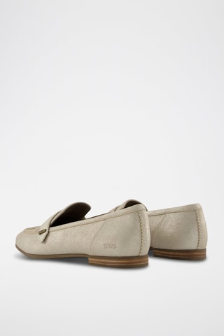 Mocassins en cuir Lynette - Gris clair