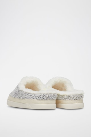 Pantoufles fourrées Sage - Blanc