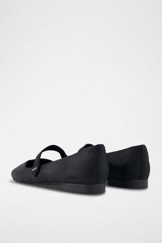 Babies en cuir Bianca - Noir