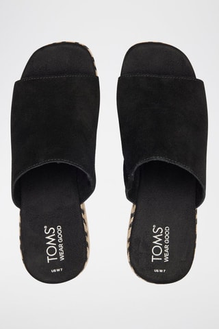 Mules à talons en nubuck Laila Mule - Noir