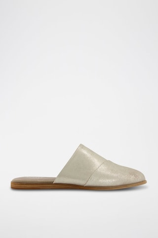 Mules en cuir Jade - Argenté