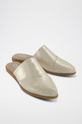 Mules en cuir Jade - Argenté