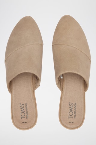 Mules en nubuck Jade - Beige foncé