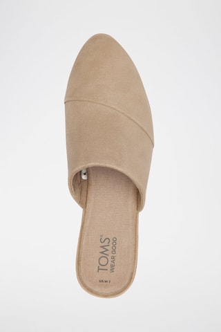 Mules en nubuck Jade - Beige foncé