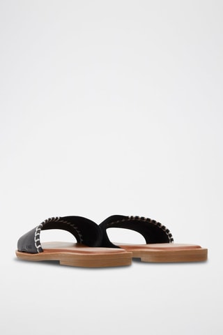 Mules en cuir Shea - Noir
