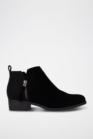 Bottines en cuir Dahlia - Noir