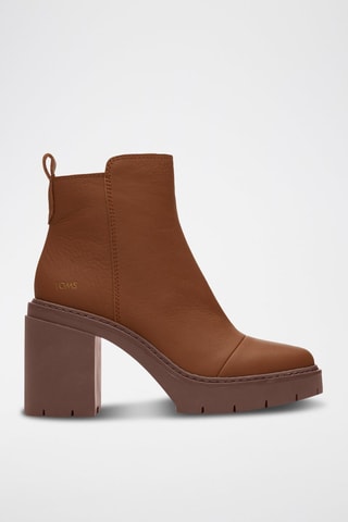 Bottines en cuir Rya - Beige