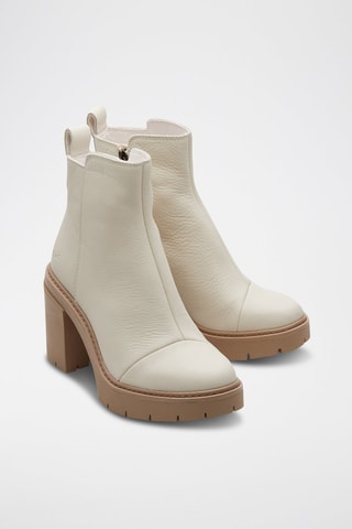 Bottines en cuir Rya - Beige