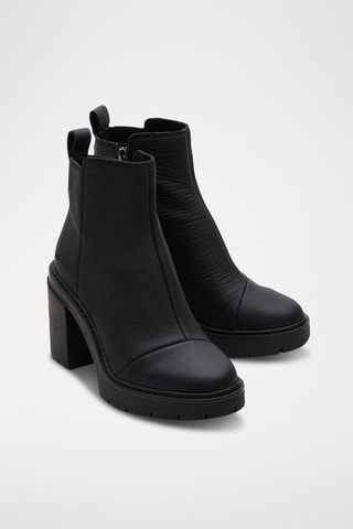 Bottines en cuir Rya - Noir