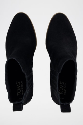 Bottines Chelsea compensées en cuir Noa - Noir