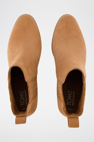 Bottines Chelsea compensées en cuir Noa - Marron clair