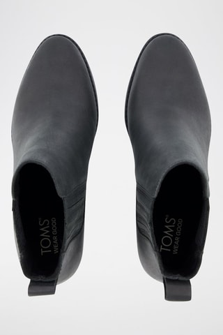 Bottines Chelsea compensées en cuir Noa - Noir