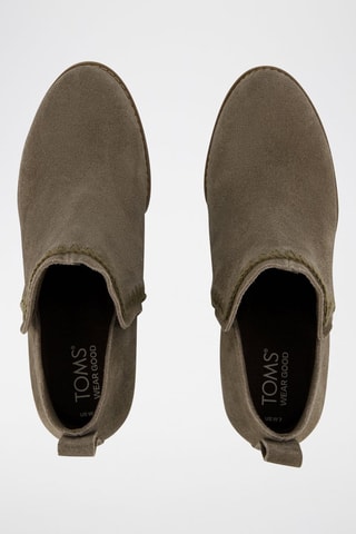 Bottines compensées en nubuck Kaia - Kaki