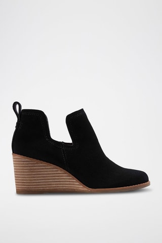 Bottines compensées en nubuck Kallie - Noir