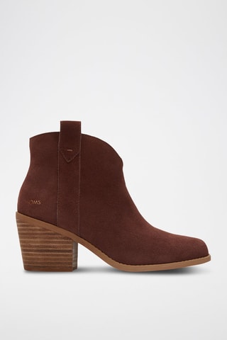 Bottines en nubuck Constance - Marron foncé