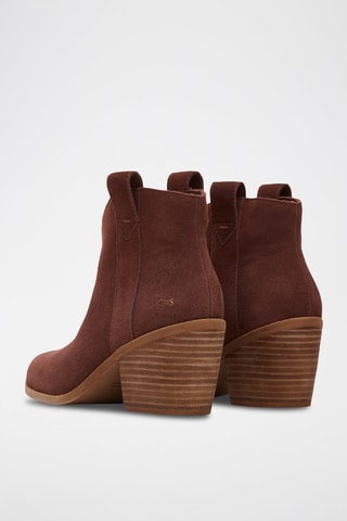 Bottines en nubuck Constance - Marron foncé