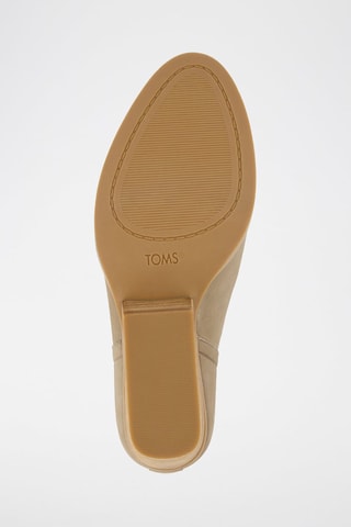 Bottines compensées en cuir Eliza - Beige