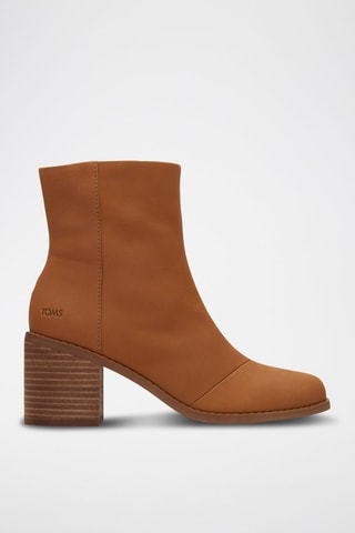 Bottines en cuir Evelyn - Beige