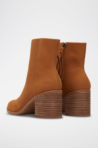 Bottines en cuir Evelyn - Beige