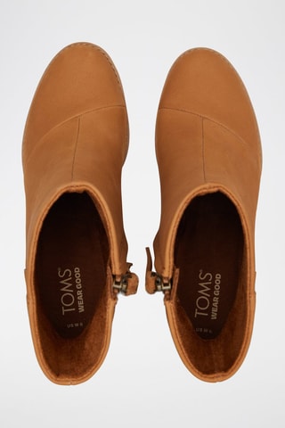 Bottines en cuir Evelyn - Beige